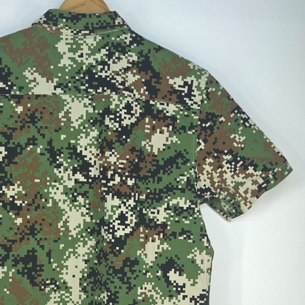 Snoop Dogg Supply Digital Camouflage Button Up Shirt Men Medium Urban Streetwear - Picture 8 of 15